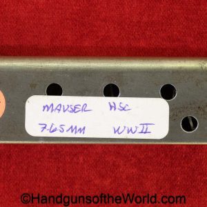 Mauser, HSc, 7.65mm, WWII, era, Magazine, Clip, Mag, Original, Collectible, WW2, Handgun, Pistol, German, Germany, Hand gun, 32, .32, acp, auto, 7.65