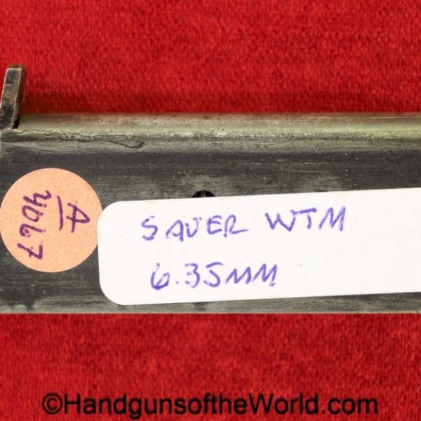 Sauer, WTM, 6.35mm, Magazine-Clip, magazine, mag, clip, original, collectible, German, Germany, 6.35, 25, .25, acp, auto, handgun, pistol, VP, Vest Pocket