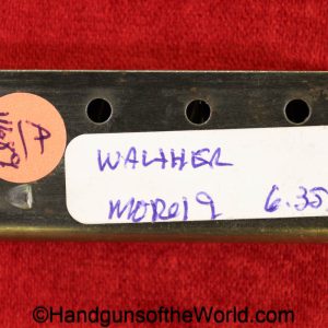 Walther, Model 9, 6.35mm, Magazine-Clip, magazine, mag, clip, original, collectible, German, Germany, 9, Model, 6.35, 25, .25, acp, auto, VP, Vest Pocket