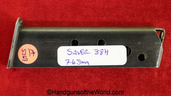 Sauer, 38h, 7.65mm, Magazine-Clip, magazine, mag, clip, original, collectible, 38, h, 7.65, 32, .32, acp, auto, German, Germany, handgun, pistol, vintage, old