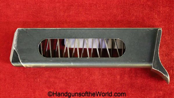 Beretta, 1934, .380, Magazine, Clip, Mag, Original, Collectible, Handgun, Pistol, Italy, Italian, 380, acp, auto, Finger Extension, 9mm