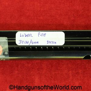 Luger, P.08, 9mm, .30, Dutch, Magazine-Clip, magazine, mag, clip, original, collectible, P08, P 08, P-08, Holland, Netherlands, The, 30, 7.65, 7.65mm, P