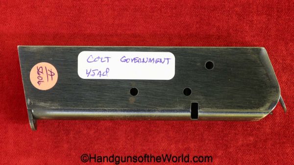 Colt, Government, Government Model, .45acp, Magazine, Mag, Clip, Original, USA, America, American, Post-War, Handgun, Pistol, 1950s, 45, .45, acp, auto