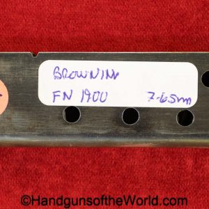 FN, 1900, Browning, 7.65mm, Magazine-Clip, Magazine, mag, clip, original, collectible, Belgian, Belgium, handgun, pistol, 7.65, 32, .32, acp, auto