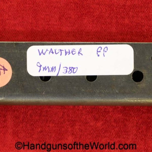 Walther, PP, 9mm, Magazine, Clip, WWII, Era, WW2, Original, Collectible, German, Germany, Handgun, Pistol, Mag, 380, .380, acp, auto, Hand gun