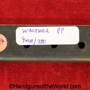 Walther, PP, 9mm, Magazine, Clip, WWII, Era, WW2, Original, Collectible, German, Germany, Handgun, Pistol, Mag, 380, .380, acp, auto, Hand gun