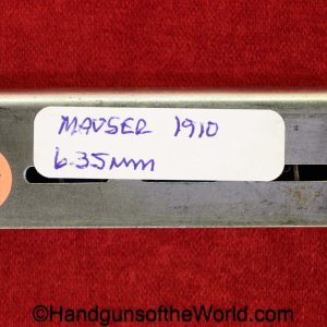 Mauser, 1910, 6.35mm, Magazine-Clip, Mag, Magazine, Clip, Original, Collectible, German, Germany, Handgun, Pistol, C&R, Collectible, 1910, 34, 6.35, 25