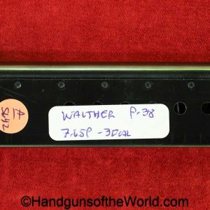 Walther, P-38, 7.65P, .30, Magazine-Clip, magazine, mag, clip, original, collectible, P38, P 38, P.38, original, collectible, 30, Luger, 7.65, 7.65mm