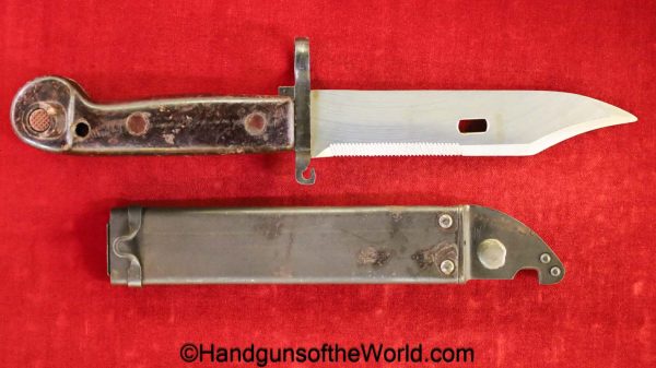 AK-47, Bayonet, Romanian, Contract, Romanian Contract, Romania, AK, 47, AKM, Original, Collectible, Matching, Matching Scabbard, Cold War, Rifle