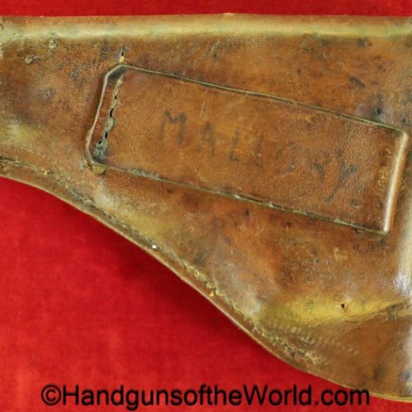 Browning, FN, 1906, Holster, Brown, leather, full flap, brass fittings, Unmarked, 1905, model, original, collectible, VP, Vest Pocket, period, vintage, real