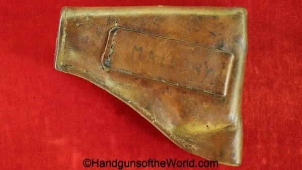 Browning, FN, 1906, Holster, Brown, leather, full flap, brass fittings, Unmarked, 1905, model, original, collectible, VP, Vest Pocket, period, vintage, real