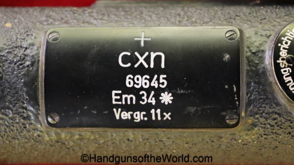 German, EM34, Range Finder, with Case, CXN, Busch, original, collectible, WWII, WW2, Germany, EM-34, EM 34, EM, 34, Range, Finder, Cased, 1943