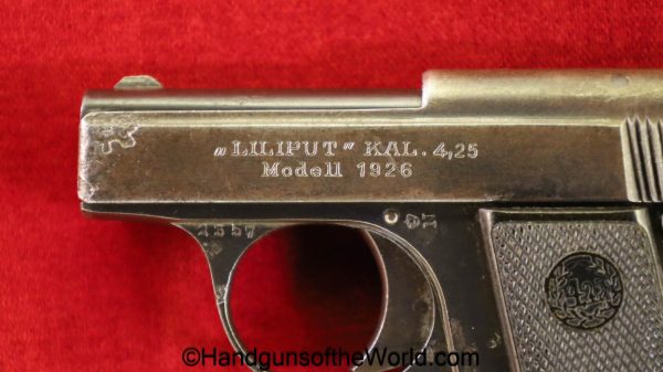 Menz, Liliput 1926, 4.25mm, Tiny, Vest Pocket, VP, handgun, pistol, C&R, collectible, German, Germany, Liliput, Model 1926, 1926, model, 4.25