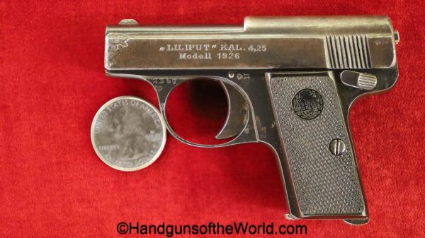Menz, Liliput 1926, 4.25mm, Tiny, Vest Pocket, VP, handgun, pistol, C&R, collectible, German, Germany, Liliput, Model 1926, 1926, model, 4.25
