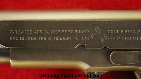 Colt, 1911A1, .45acp, US, Army, 1943, handgun, pistol, C&R, collectible, 1911, Americana, American, 45, .45, acp, auto, WWII, WW2, model, USA, vintage