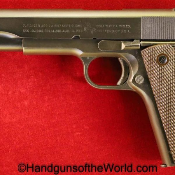 Colt, 1911A1, .45acp, US, Army, 1943, handgun, pistol, C&R, collectible, 1911, Americana, American, 45, .45, acp, auto, WWII, WW2, model, USA, vintage