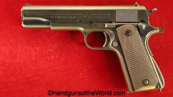 Colt, 1911A1, .45acp, US, Army, 1943, handgun, pistol, C&R, collectible, 1911, Americana, American, 45, .45, acp, auto, WWII, WW2, model, USA, vintage