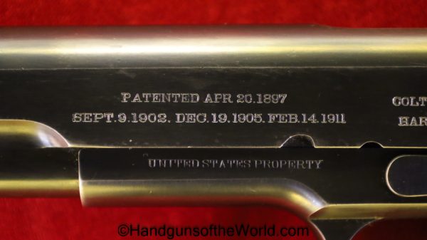 Colt, 1911, .45acp, US, Army, 1913, handgun, pistol, C&R, collectible, restored, Americana, American, 45, .45, acp, auto, Model, hand gun, boxed, Early