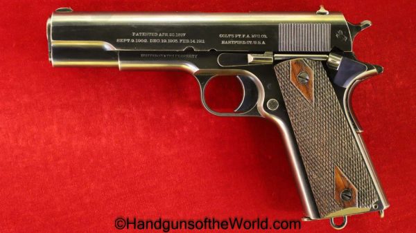 Colt, 1911, .45acp, US, Army, 1913, handgun, pistol, C&R, collectible, restored, Americana, American, 45, .45, acp, auto, Model, hand gun, boxed, Early