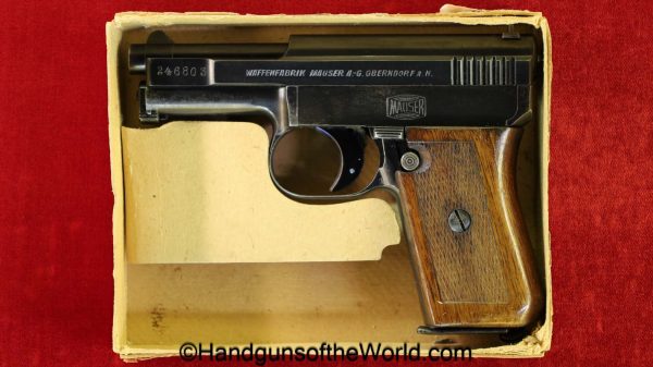 Mauser, 1910, 6.35mm, with Original Box, Boxed, with Box, German, Germany, handgun, pistol, C&R, collectible, 6.35, 25, .25, acp, auto, pocket, vest, VP
