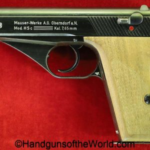 Mauser, HSc, 7.65mm, German, WWII, Police, Eagle L, E/L, Germany, WW2, handgun, pistol, C&R, collectible, pocket, .32, 32, acp, auto, 7.65, late, war