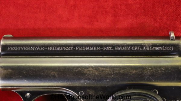 Frommer, Baby, 7.65mm, Hungarian, Proofed, Hungary, handgun, pistol, C&R, collectible, Pocket, VP, Vest Pocket, 7.65, 32, .32, acp, auto, Stop