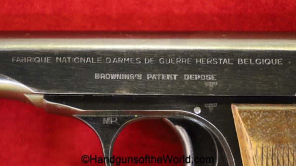 FN, 1922, Browning, 7.65mm, German, WWII, Commercial Proofed, Commercial, Germany, WW2, handgun, pistol, C&R, collectible, 7.65, 32, .32, acp, auto