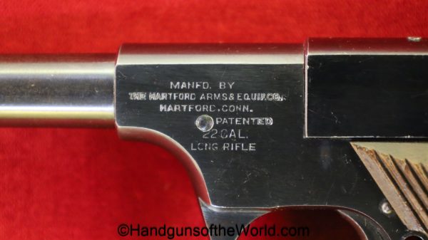 Hartford Arms, Single Shot, .22lr, Target, Pistol, 22, .22, 22lr, handgun, C&R, collectible, American, America, Americana, US, USA, Hartford, Arms