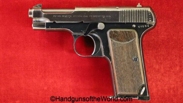 Beretta, 1915, 7.65mm, Superb, handgun, pistol, C&R, collectible, Italy, Italian, pocket, 7.65, 32, .32, acp, auto, model, WWI, WW1, classic, vintage