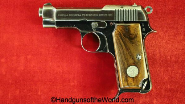 Beretta, 1931, 7.65mm, Straight Grip, Dated 1933, 1933, handgun, pistol, C&R, collectible, model, pocket, 7.65, 32, .32, acp, auto, Italy, Italian