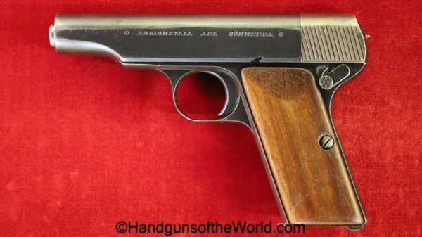 Rheinmetall, Pocket, 7.65mm, Made in Germany, German, Germany, handgun, pistol, C&R, collectible, 7.65, 32, .32, acp, auto, Dreyse, New Model, Neu Modell