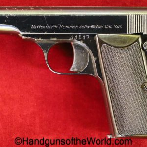 Kommer, Model IV, 7.65mm, German, Eagle N, Proofed, E/N, Eagle/N, Germany, WWII, WW2, Model 4, pocket, Model, IV, 4, 7.65, 32, .32, acp, auto