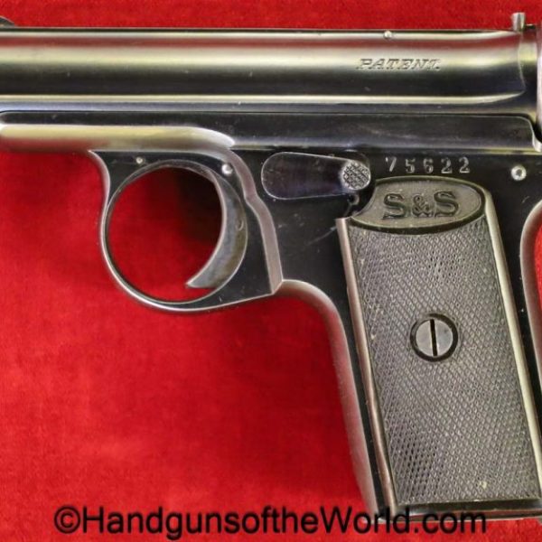 Sauer, 1913, 7.65mm, German, WWI, Imperial Proofed, Military, proofed, Germany, WW1, handgun, pistol, C&R, collectible, pocket, 7.65, 32, .32, acp, auto