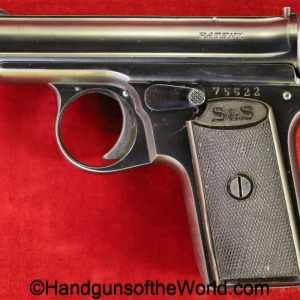 Sauer, 1913, 7.65mm, German, WWI, Imperial Proofed, Military, proofed, Germany, WW1, handgun, pistol, C&R, collectible, pocket, 7.65, 32, .32, acp, auto