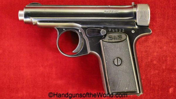 Sauer, 1913, 7.65mm, German, WWI, Imperial Proofed, Military, proofed, Germany, WW1, handgun, pistol, C&R, collectible, pocket, 7.65, 32, .32, acp, auto