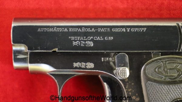 Gabilondo y Urresti, Bufalo, Vest Pocket, 6.35mm, VP, handgun, pistol, C&R, collectible, Spain, Spanish, 6.35, 25, .25, acp, auto, Llama, hand gun