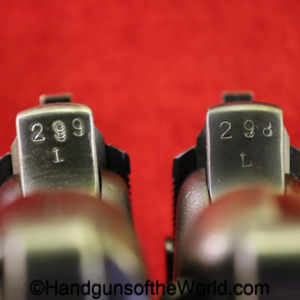 Mauser, P-38, SVW 46, 9mm, Rare, L Suffix, Consecutive Pair, Consecutive, Set, Pair, handgun, pistol, C&R, collectible, svw, 46, 1946, P38, P 38, P.38