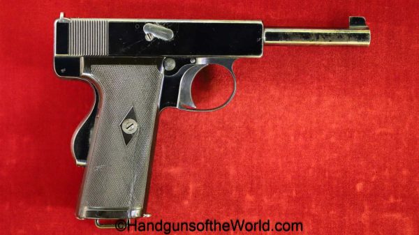 Webley, 1910, .38acp, Grip Safety, Model, British, English, handgun, pistol, C&R, collectible, 38, .38, acp, auto, colt, vintage, classic, old, UK, Britain