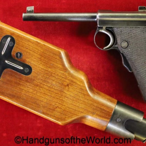 Tokyo Arsenal, 1902, Grandpa, Nambu, 8mm, with Stock, Stocked, handgun, pistol, C&R, collectible, Japan, Japanese, Model, Tokyo, Military, Rare