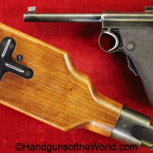Tokyo Arsenal, 1902, Grandpa, Nambu, 8mm, with Stock, Stocked, handgun, pistol, C&R, collectible, Japan, Japanese, Model, Tokyo, Military, Rare