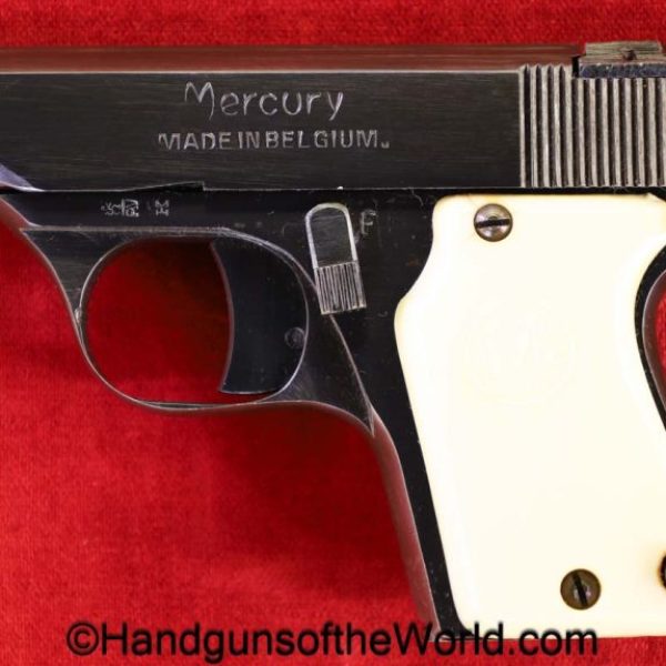 Mercury, Model 125B, .25, Mint, in Box, Boxed, Belgian, Belgium, handgun, pistol, C&R, collectible, VP, Vest Pocket, 125, B, 25, 6.35, 6.35mm, acp, auto