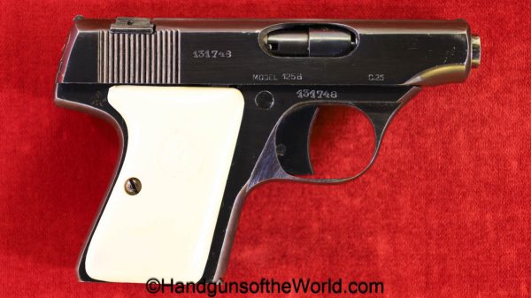 Mercury, Model 125B, .25, Mint, in Box, Boxed, Belgian, Belgium, handgun, pistol, C&R, collectible, VP, Vest Pocket, 125, B, 25, 6.35, 6.35mm, acp, auto
