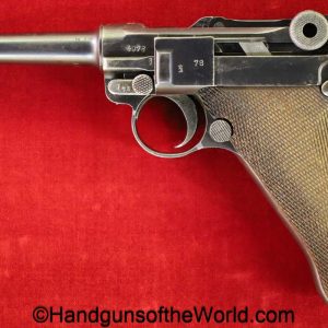Erfurt, 1918, P.08, Luger, 9mm, German, WWI, WW1, Germany, handgun, pistol, C&R, collectible, P08, P 08, P-08, Matching Magazine, Matching Mag, Matching Clip