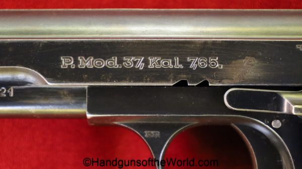 Femaru, P.Mod 37, 7.65mm, Late, JHV41, German, WWII, Matching Magazine, Matching mag, handgun, pistol, C&R, collectible, Germany, WW2, 1941, jhv, 41, 32, .32