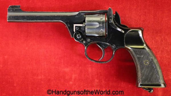 Enfield, No2, MKI**, .38S&W, Tankers Model, Tanker, handgun, revolver, C&R, collectible, 1942, WWII, WW2, British, English, 38, .38, S&W, -200, 200, No.2
