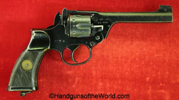 Enfield, No2, MKI**, .38S&W, Tankers Model, Tanker, handgun, revolver, C&R, collectible, 1942, WWII, WW2, British, English, 38, .38, S&W, -200, 200, No.2