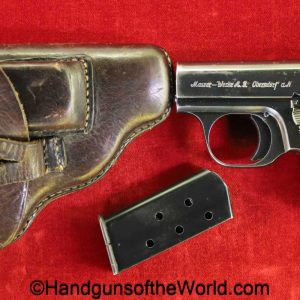Mauser, WTPII, 6.35mm, Full Rig, German, Germany, handgun, pistol, C&R, collectible, VP, Vest Pocket, WTP, II, 2, WTP-II, WTP II, 6.35, 25, .25, acp, auto