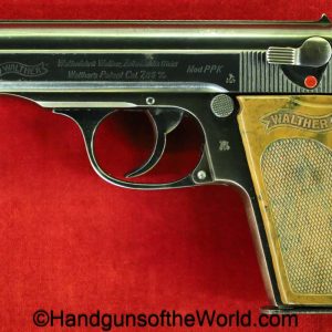 Walther, PPk, 7.65mm, German, WWII, WW2, handgun, pistol, C&R, collectible, military, 359, E/359, E359, pocket, 7.65, 32, .32, acp, auto, hand gun