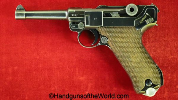 Mauser, P.08, Luger, 42-1939, 9mm, German, WWII, Matching Magazine, Matching Mag, 42, 1939, Germany, WW2, handgun, pistol, C&R, collectible, P08, P 08, P-08