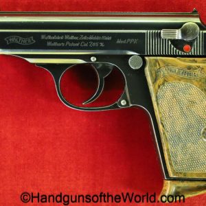 Walther, PPk, 7.65mm, WWII, RFV, WW2, German, Germany, handgun, pistol, C&R, collectible, 7.65, 32, .32, acp, auto, pocket, hand gun, vintage, rare
